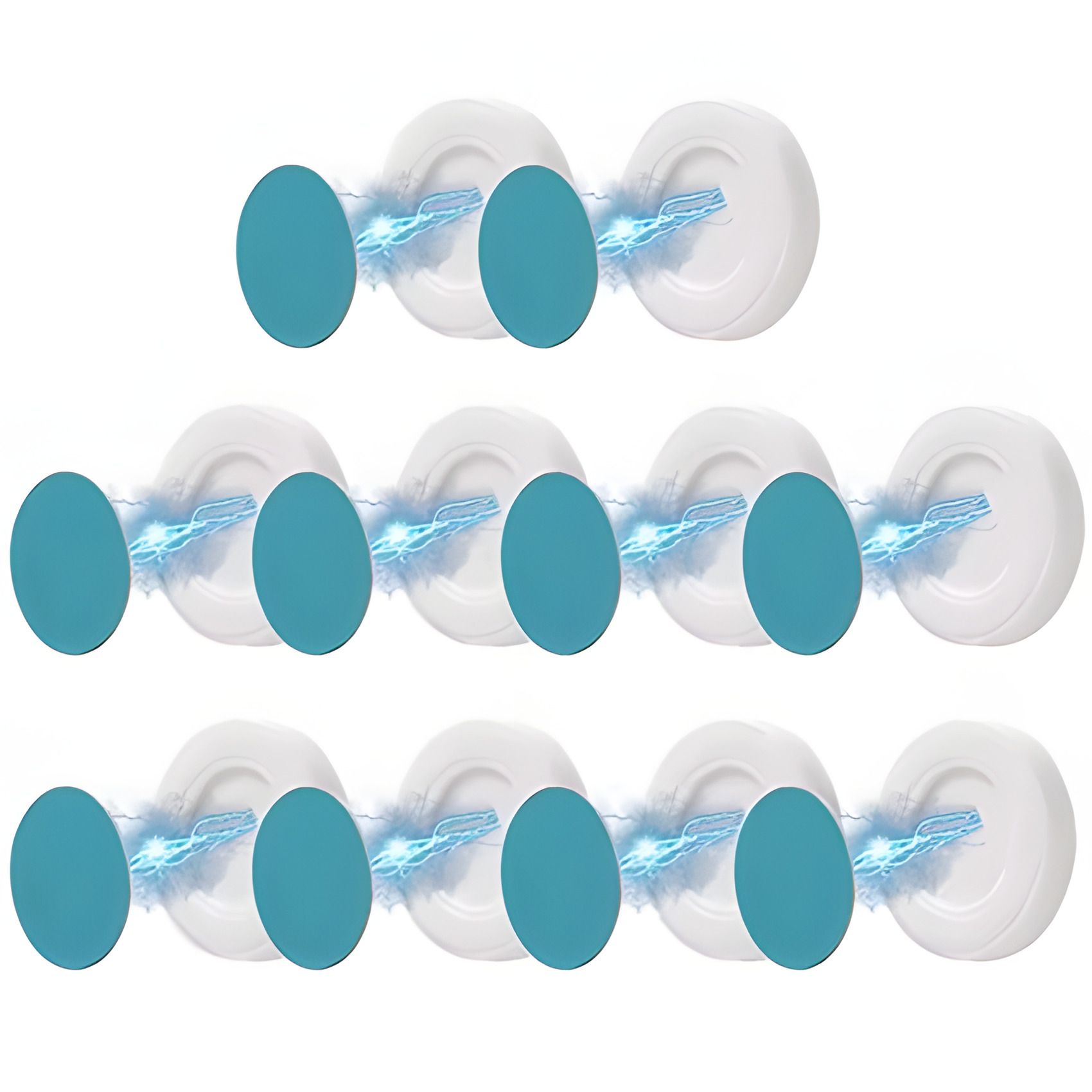 Универсальное Магнитное крепление (10шт), металл, пластик, магнит, white Универсальное Магнитное крепление (10шт), металл, пластик, магнит, white