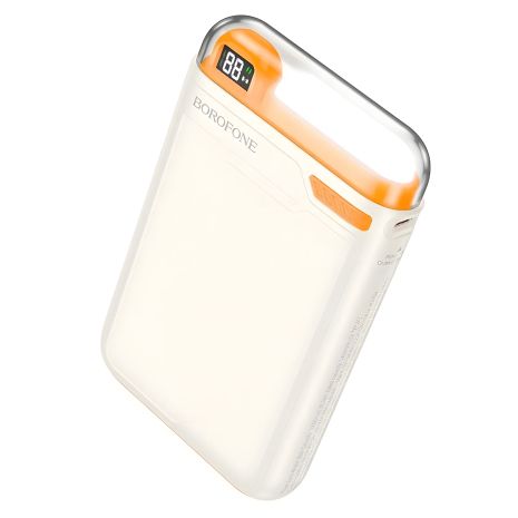 Повербанк Borofone BJ69 Skillful PD20W, магнітний, з підсвічуванням, ємність 10000mAh, молочно-білий колір Повербанк Borofone BJ69 Skillful PD20W, магнітний, з підсвічуванням, ємність 10000mAh, молочно-білий колір