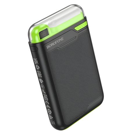 Повербанк Borofone BJ69 Skillful PD20W magnetic, night light 10000mAh Чорний Повербанк Borofone BJ69 Skillful PD20W magnetic, night light 10000mAh Чорний