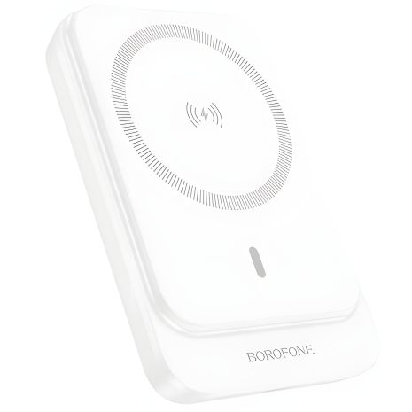 Повербанк Borofone BJ63 белый 5000mAh Nimble PD20W с магнитом Повербанк Borofone BJ63 белый 5000mAh Nimble PD20W с магнитом