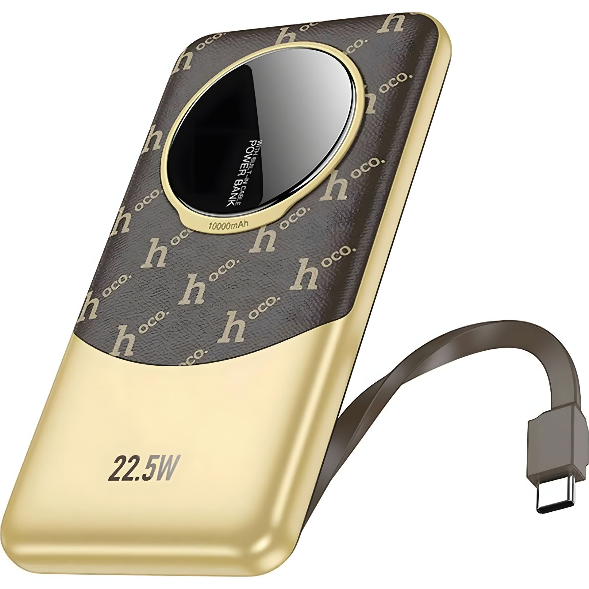 Повербанк Hoco Q29 Nobility 22.5W+PD20W with cable(Type-C) 10000mAh Коричневий Повербанк Hoco Q29 Nobility 22.5W+PD20W with cable(Type-C) 10000mAh Коричневий