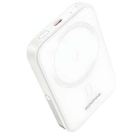 Borofone Повербанк BJ51A Kody PD20W magnetic 10000mAh Белый Borofone Повербанк BJ51A Kody PD20W magnetic 10000mAh Белый