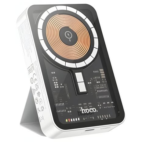 Power Bank Білий Hoco Q10A PD20W Wireless MagSafe 20W, Magnetic, 10000mAh