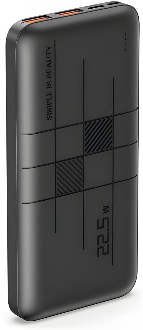 XO PR187 Fast Charge Light Display Power Bank PD20W+QC22.5W 10000mAh Black XO PR187 Fast Charge Light Display Power Bank PD20W+QC22.5W 10000mAh Black