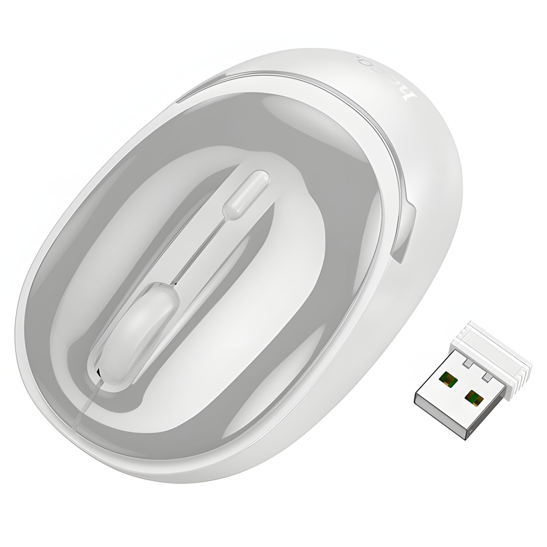 Бизнес-мышь беспроводная HOCO GM34 Nuevo с двумя режимами |BT/2.4G, 800/1200/1600dpi| бело-серая Бизнес-мышь беспроводная HOCO GM34 Nuevo с двумя режимами |BT/2.4G, 800/1200/1600dpi| бело-серая