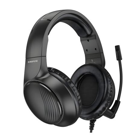 Черные игровые наушники Borofone BO109 Bountiful Черные игровые наушники Borofone BO109 Bountiful
