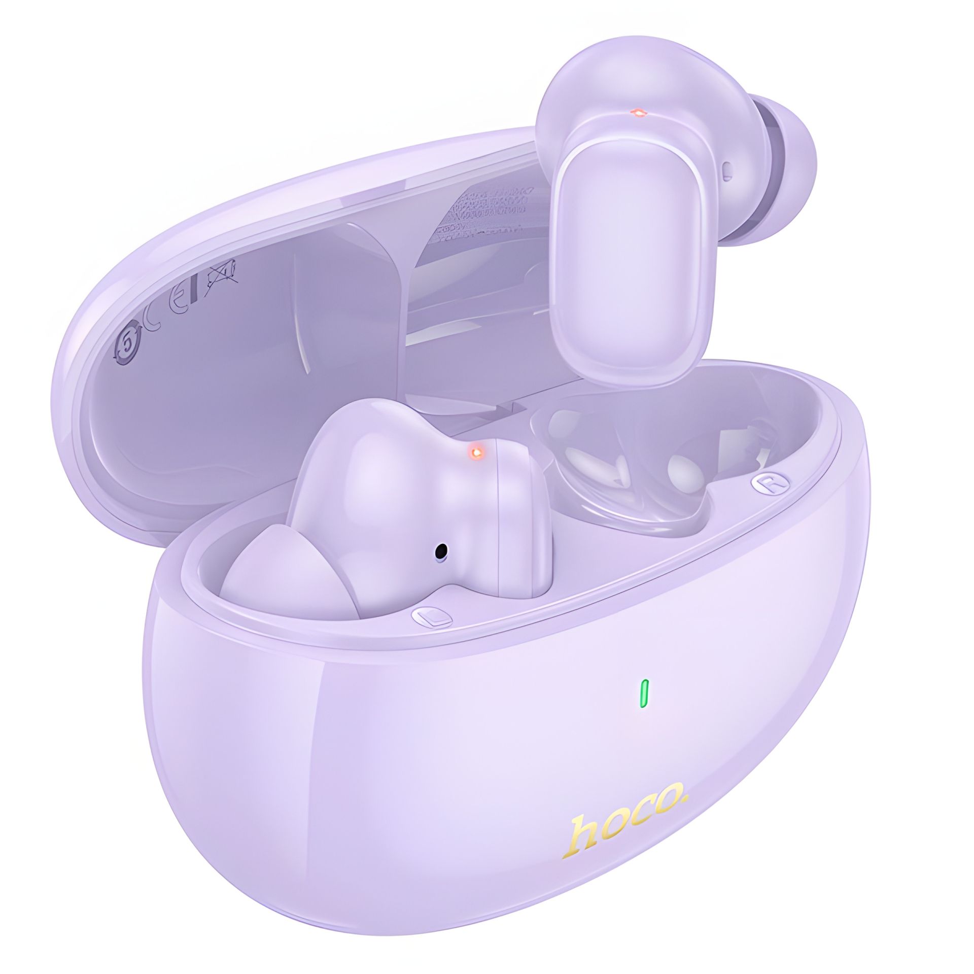 Навушники HOCO EQ17 Praise - true wireless ANC noise cancelling BT headset, BT5.4, 40mAh, 400mAh, 7h, purple Навушники HOCO EQ17 Praise - true wireless ANC noise cancelling BT headset, BT5.4, 40mAh, 400mAh, 7h, purple