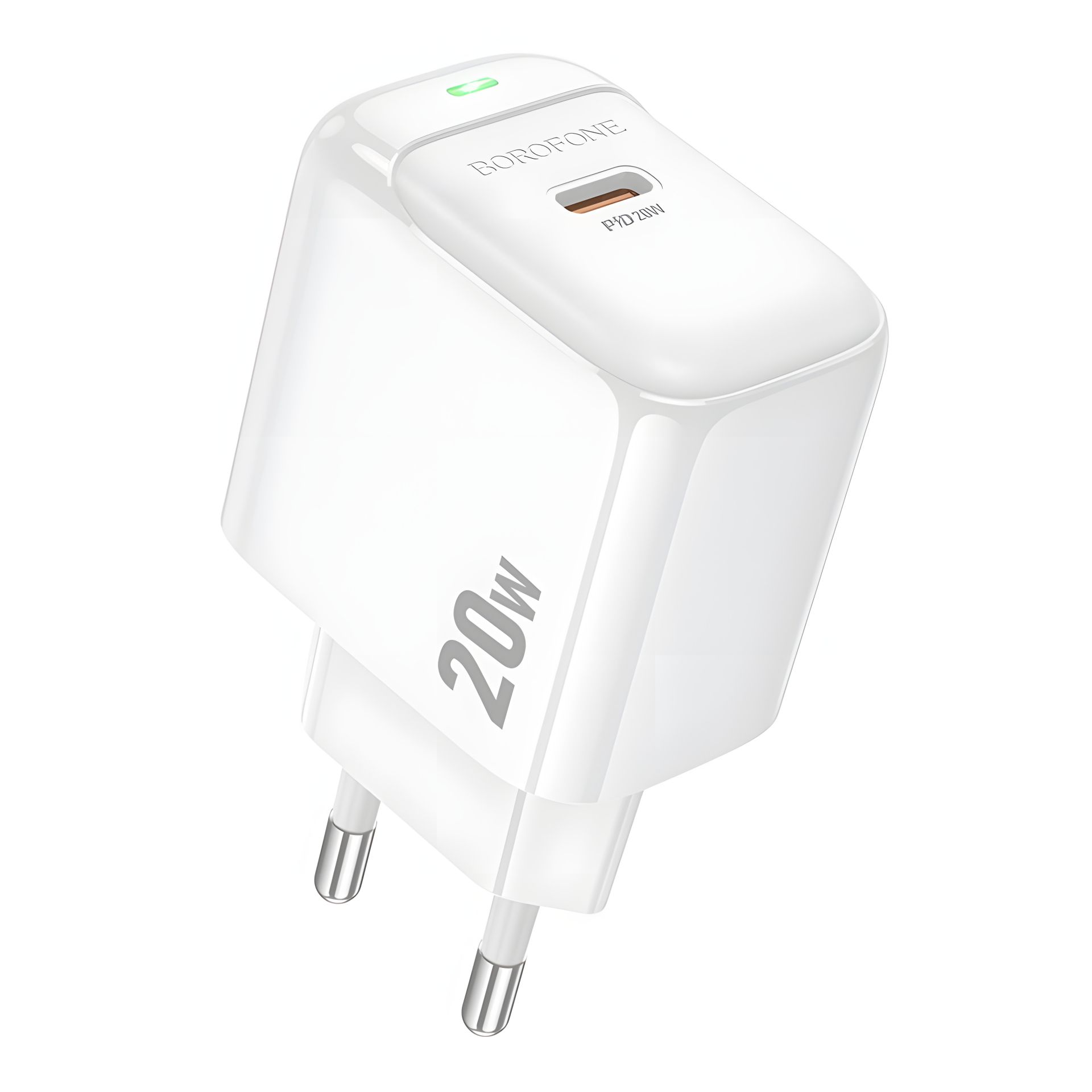 Зарядное Устройство Borofone BAS43A 1USB-C PD/QC 20W Белое Зарядное Устройство Borofone BAS43A 1USB-C PD/QC 20W Белое