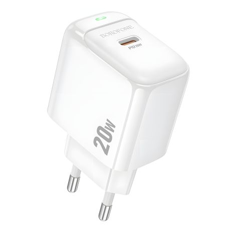 Зарядное Устройство Borofone BAS43A 1USB-C PD/QC 20W Белое