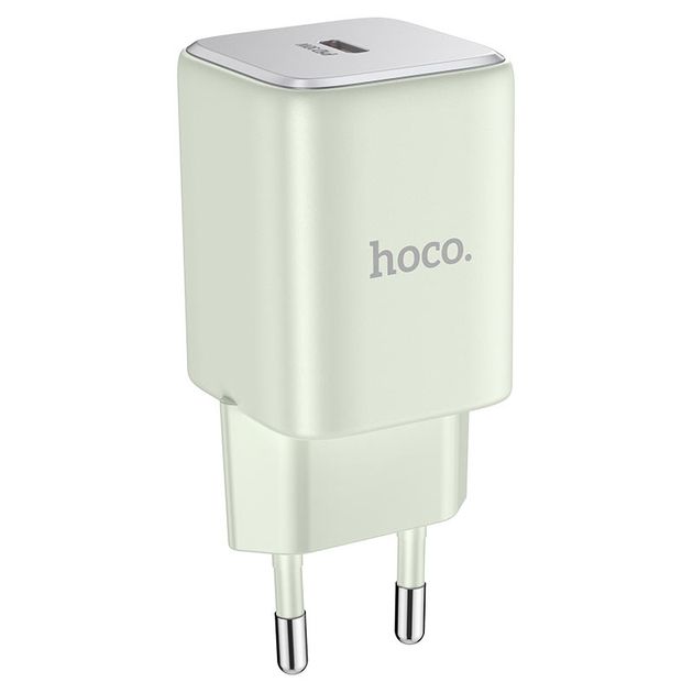 Сетевое Зарядное Устройство Hoco N43 1USB-C PD/QC 30W GAN Зеленый Сетевое Зарядное Устройство Hoco N43 1USB-C PD/QC 30W GAN Зеленый
