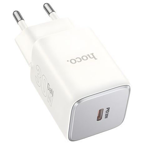 Зарядное устройство Hoco N43 1USB-C PD/QC 30W GAN белое сетевое
