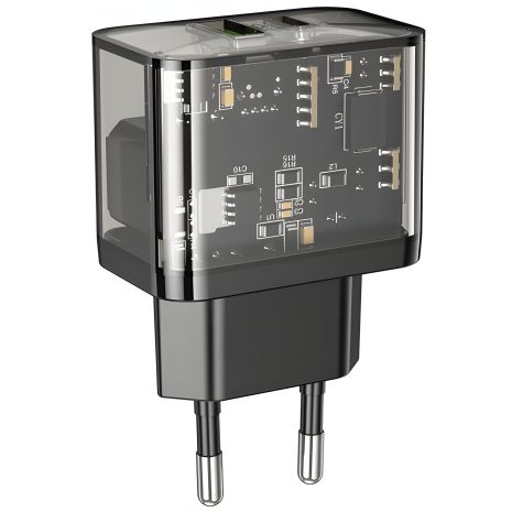 Зарядний пристрій мережевий Hoco N34 USB/Type-C QC PD 20W