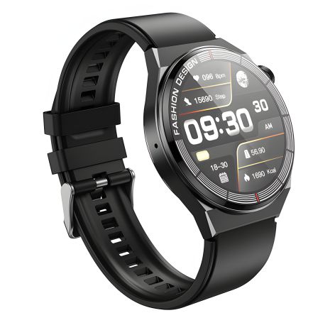 Borofone BD2 смарт годинник, BT5.0, IP68, 270mAh, 7d, Чорний Borofone BD2 смарт годинник, BT5.0, IP68, 270mAh, 7d, Чорний