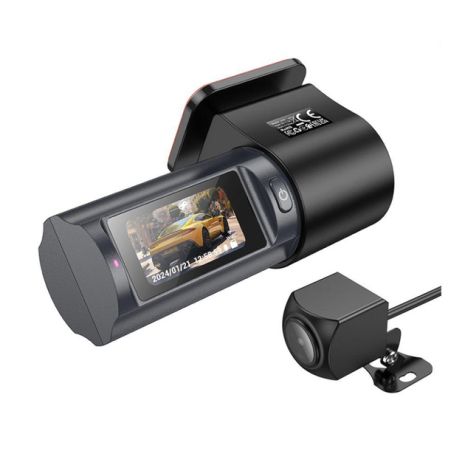 Черный Видеорегистратор Hoco DV8 Задняя Камера 2K Display 1.47-inch TFT/WI-FI Черный Видеорегистратор Hoco DV8 Задняя Камера 2K Display 1.47-inch TFT/WI-FI