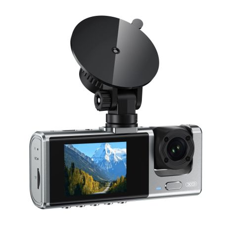 Відеореєстратор XO XJ03 2-inch 1080P + камера заднього виду, сталевий Відеореєстратор XO XJ03 2-inch 1080P + камера заднього виду, сталевий