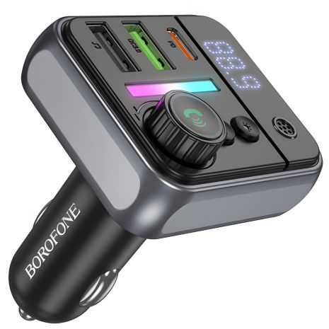 Черный Borofone BC50 PD20W + QC3.018W BT 5.4 Total 38W Модулятор