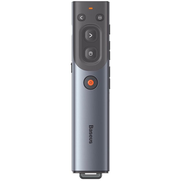 Лазерная указка Baseus Baseus Orange Dot AI Wireless Presenter (Red Laser)(Charging) Grey WKCD020013 Лазерная указка Baseus Baseus Orange Dot AI Wireless Presenter (Red Laser)(Charging) Grey WKCD020013