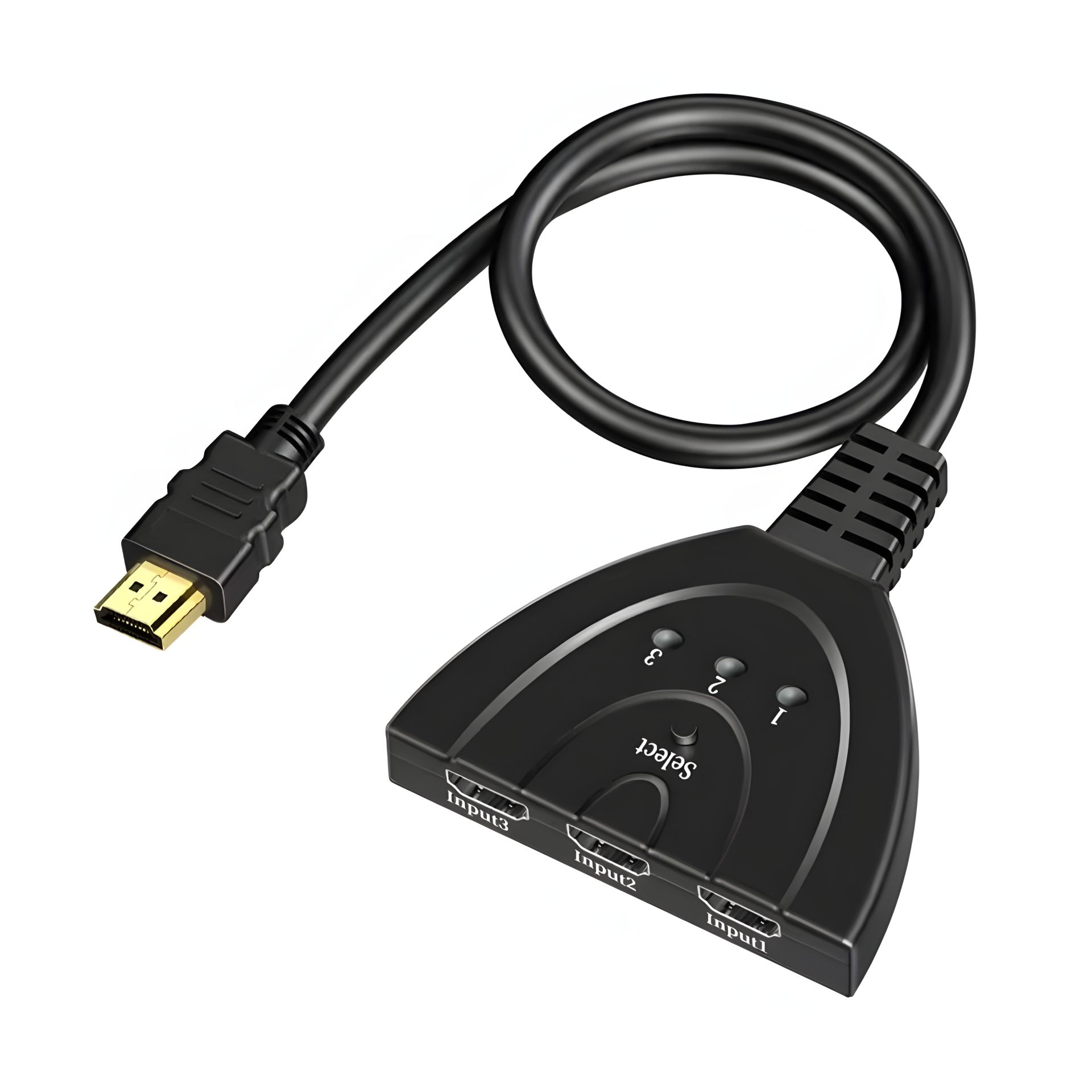 3 to 1 HDMI-світч, 1080p 60Hz, перемикач, 50cm black 3 to 1 HDMI-світч, 1080p 60Hz, перемикач, 50cm black