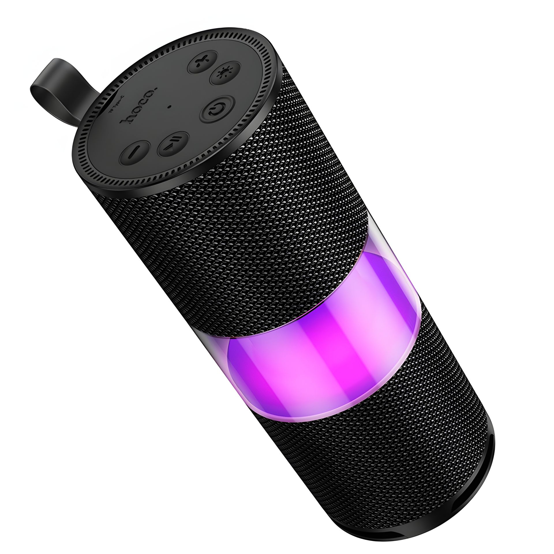 Колонка Bluetooth портативная Hoco HC29 с подсветкой LED |BT5.4, TF/FM/TWS, 7.5W*2, 3h| черная Колонка Bluetooth портативная Hoco HC29 с подсветкой LED |BT5.4, TF/FM/TWS, 7.5W*2, 3h| черная