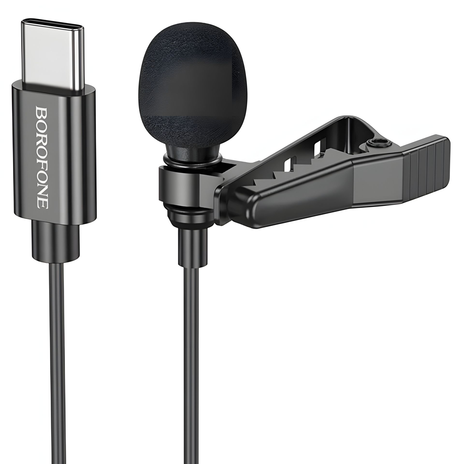 Микрофон Borofone BFK11 Type-C черного цвета Микрофон Borofone BFK11 Type-C черного цвета