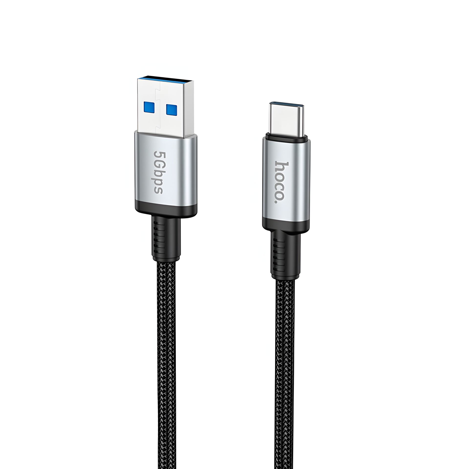 Мультимедийный кабель Hoco US10 USB к Type-C USB3.0 5Gbit/s 0.5m черный Мультимедийный кабель Hoco US10 USB к Type-C USB3.0 5Gbit/s 0.5m черный
