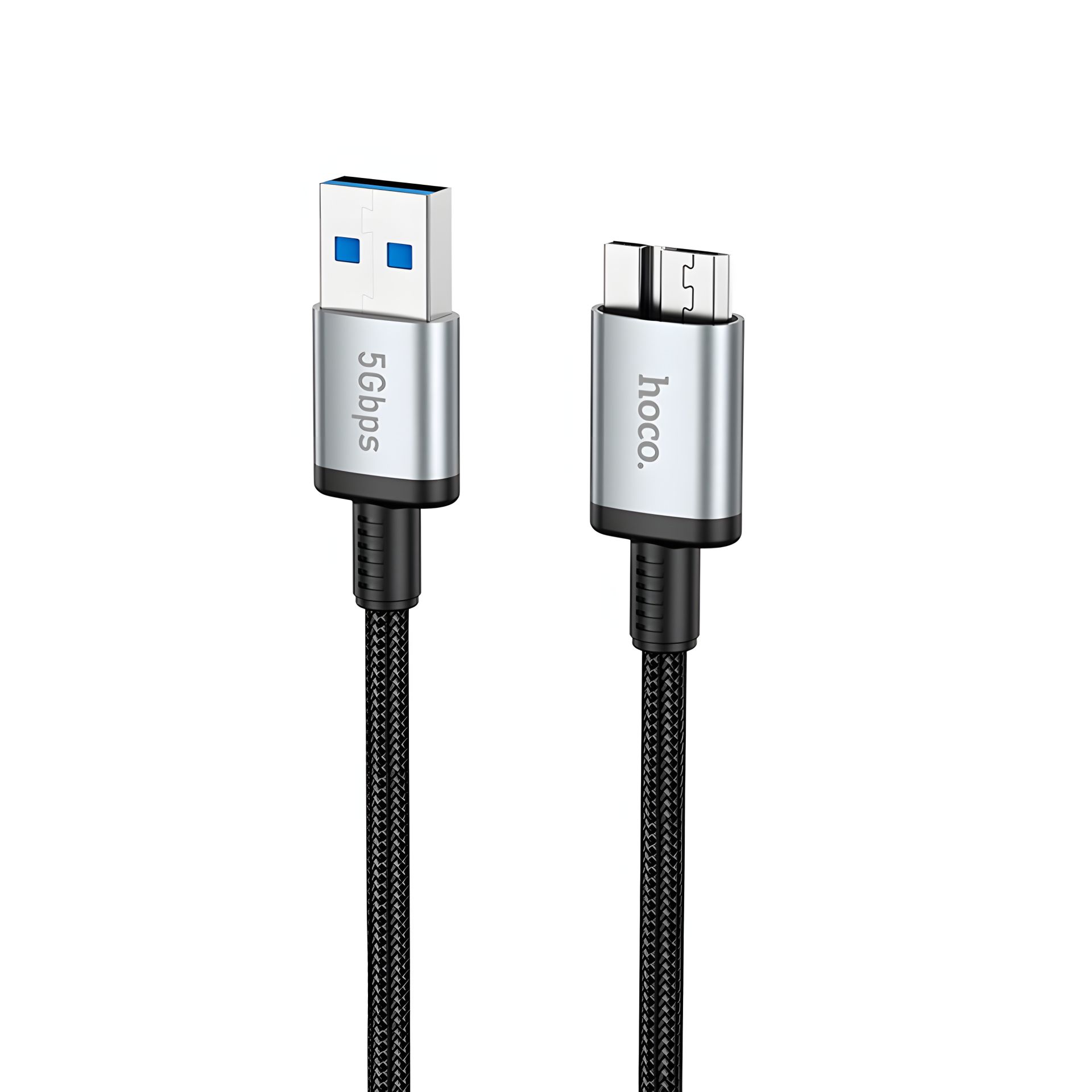Мультимедийный кабель Hoco US10 USB к Micro USB3.0 5Gbit/s 0.5m черный Мультимедийный кабель Hoco US10 USB к Micro USB3.0 5Gbit/s 0.5m черный