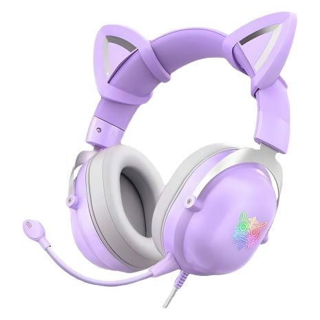ONIKUMA X11 Gaming CAT LED Purple Наушники