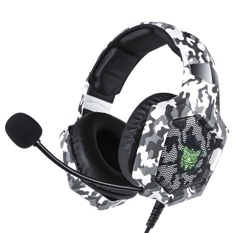 ONIKUMA K8 Gaming LED Camouflage-White Наушники