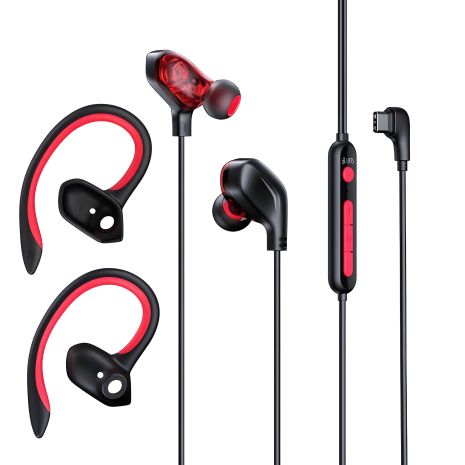Baseus GAMO Immersive Virtual 3D Game Type-C Earphones Red Наушники