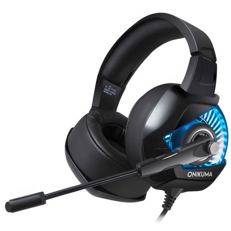 ONIKUMA K6 Gaming Headphones with LED Black-Blue