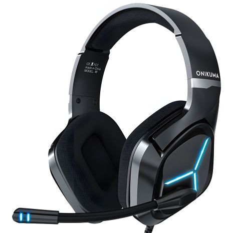 ONIKUMA X9 Gaming Headphones with Blue LED Black