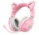 ONIKUMA B100 (B20) Bluetooth Gaming Headphones with CAT LED |BT5.0, 15-22h| Pink