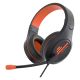Ігрова гарнітура дротова MeeTion MT-HP021 Gaming Backlit, USB, 3.5mm, 1.8m, black-orange