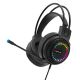 Ігрові навушники дротові XTRIKE ME HP-318 Gaming RGB, PC, PS4, PS5, USB, 2 * 3.5mm, 1.8m, black