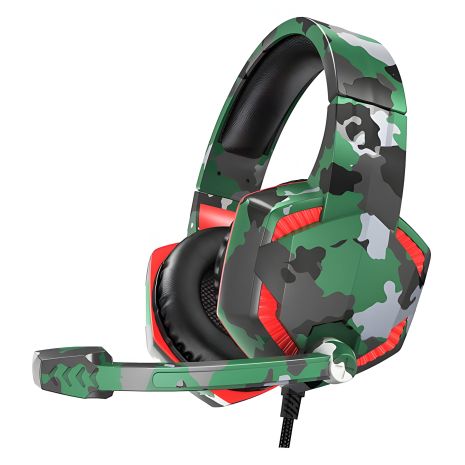 НОСО ESD08 Hi-Res Camouflage-Green Gaming Headphones НОСО ESD08 Hi-Res Camouflage-Green Gaming Headphones