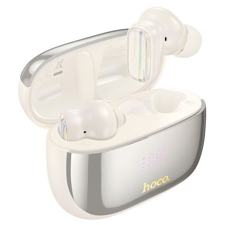 Безпроводні навушники HOCO EQ20 Rhyme true wireless ANC+ENC noise reduction BT headset, BT5.4, 40mAh, 400mAh, 6-7h, Milky white Безпроводні навушники HOCO EQ20 Rhyme true wireless ANC+ENC noise reduction BT headset, BT5.4, 40mAh, 400mAh, 6-7h, Milky white