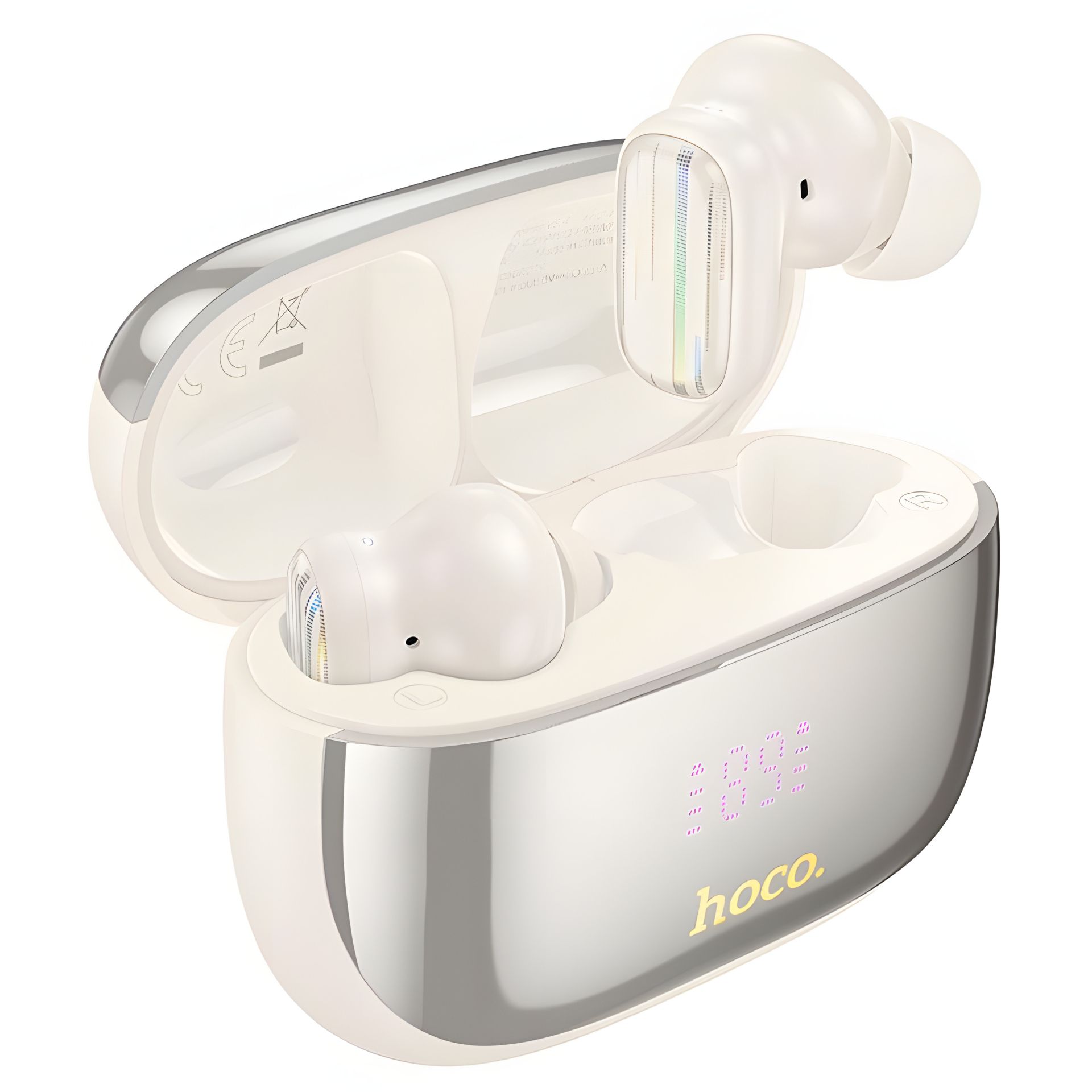 HOCO EQ20 Rhyme ANC+ENC Milky true wireless noise reduction BT headset |BT5.4, 40/400mAh, 6-7h| white HOCO EQ20 Rhyme ANC+ENC Milky true wireless noise reduction BT headset |BT5.4, 40/400mAh, 6-7h| white