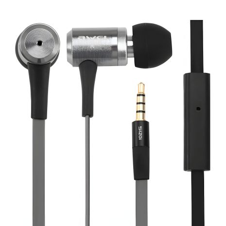 Навушники дротові AWEI ES-120i, 3.5mm, 1.2m, grey Навушники дротові AWEI ES-120i, 3.5mm, 1.2m, grey