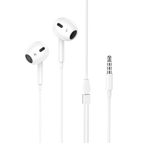 Наушники HOCO M1 Max crystal earphones with mic white Наушники HOCO M1 Max crystal earphones with mic white