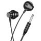 Дротові навушники HOCO M125 Smart metal, 3.5mm, 1.2m, чорні