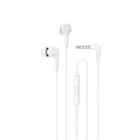 Дротові навушники HOCO M102 Ingenious universal earphones with microphone, 3.5mm, 1.2m, white Дротові навушники HOCO M102 Ingenious universal earphones with microphone, 3.5mm, 1.2m, white