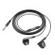 HOCO M123 Glory black universal earphones with microphone