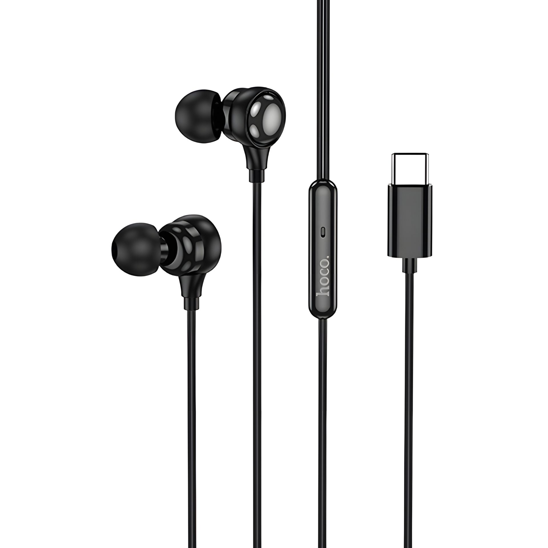 HOCO Benevolent M116 digital universal earphones with microphone |1.2m, Type-C| black HOCO Benevolent M116 digital universal earphones with microphone |1.2m, Type-C| black