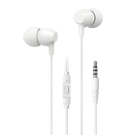 USAMS In-Ear Earphone US-SJ594 EP-47 |white, 3.5mm| USAMS In-Ear Earphone US-SJ594 EP-47 |white, 3.5mm|