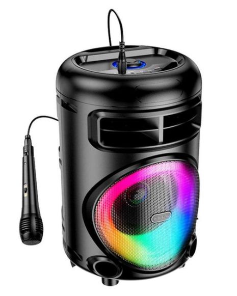 Акустика-караоке Borofone DR15 Pretty BT speaker, BT5.0, TWS, AUX, USB, TF, FM, 5W, 1500mAh, 1.5h, black Акустика-караоке Borofone DR15 Pretty BT speaker, BT5.0, TWS, AUX, USB, TF, FM, 5W, 1500mAh, 1.5h, black