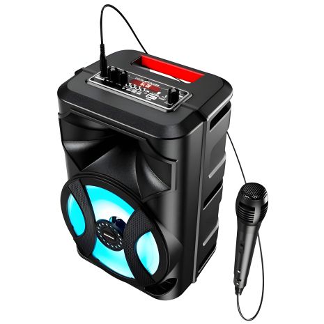 Беспроводная акустическая система-караоке Borofone DR01 |TWS BT5.0, AUX/FM/TF/USB, 10W| black