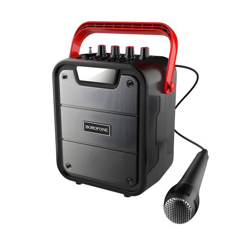 Уникальная караоке акустика BOROFONE BP7 Cool |10W BT5.0 AUX, FM, TF, USB, 4800mAh| black