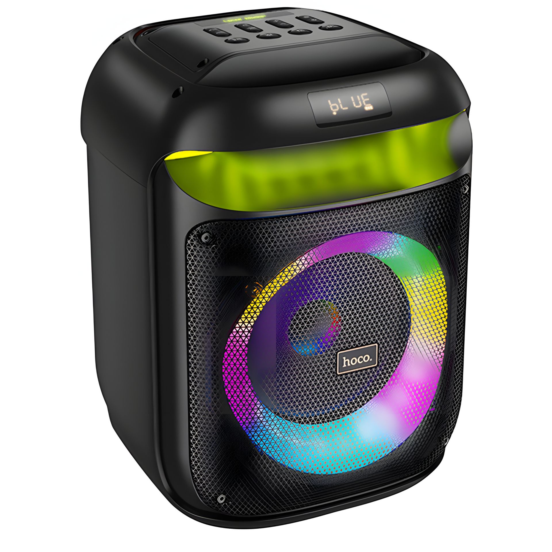 Акустика-караоке HOCO HA13 Ramon outdoor BT speaker with two wireless microphones, BT5.4, TF, USB, AUX, FM, TWS, 40W (60W Peak), 5-6h, black Акустика-караоке HOCO HA13 Ramon outdoor BT speaker with two wireless microphones, BT5.4, TF, USB, AUX, FM, TWS, 40W (60W Peak), 5-6h, black