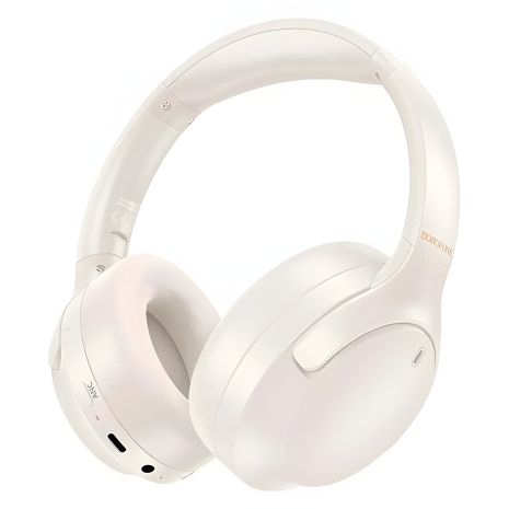 Наушники с шумоподавлением BOROFONE BO31 Prestige |BT5.4, ANC, AUX/BT, до 38 часов| Milky white Наушники с шумоподавлением BOROFONE BO31 Prestige |BT5.4, ANC, AUX/BT, до 38 часов| Milky white