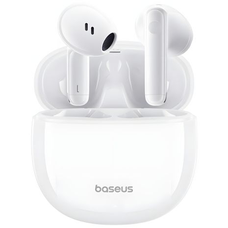 Бездротові навушники Baseus Bowie E13 True Wireless BT5.3, 40mAh, 400mAh, 6h, White A00059701217-Z1 Бездротові навушники Baseus Bowie E13 True Wireless BT5.3, 40mAh, 400mAh, 6h, White A00059701217-Z1